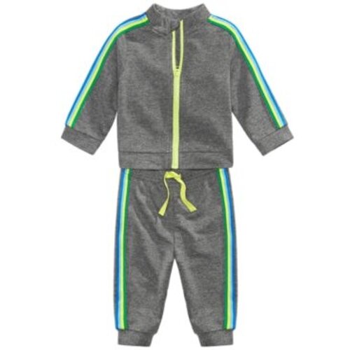 First Impressions 2-Pc. Baby Boys Striped Track Suit Set by Vanessa Jane