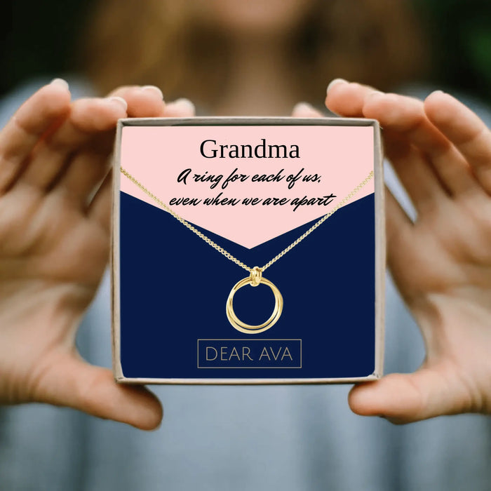 To My Grandma - Personalized Card & Necklace Gift by Dear Ava