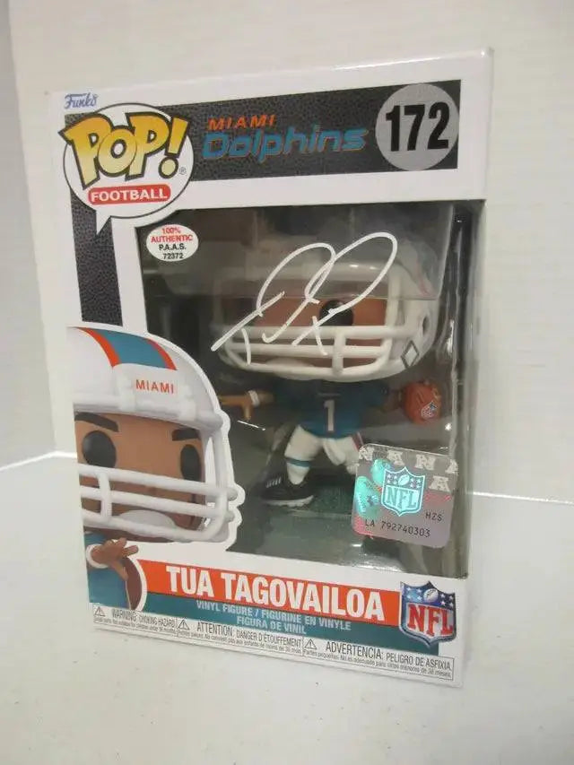 Tua Tagovailoa Miami Dolphins Signed Funko Pop (PAAS COA) by Price Is Right Miami