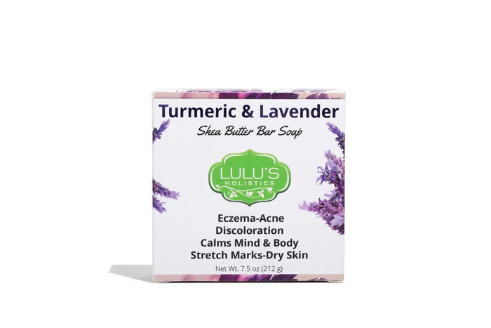 Turmeric & Lavender Shea Butter Bar Soap – Calming Brightening Cleanse by Lulu’s Holistics