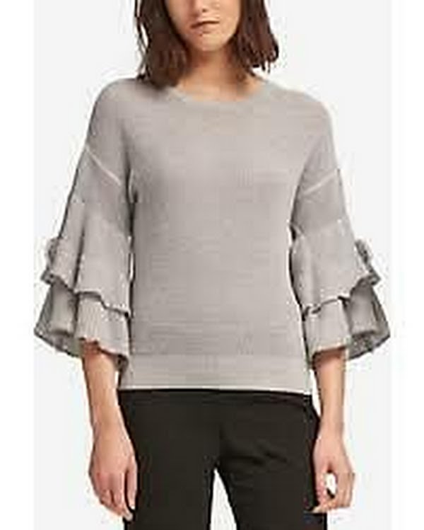 DKNY Women's Ruffle-Sleeve Sweater by Vanessa Jane