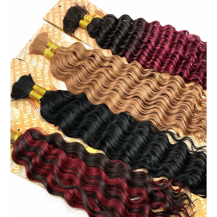 Unique's 100% Human Hair New Deep Bulk - Choose Length