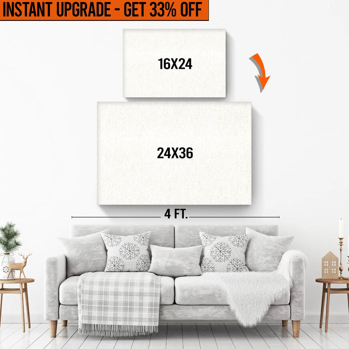 Upgrade Your 16x24 Inches Canvas To 24x36 Inches Canvas by Tailored Canvases