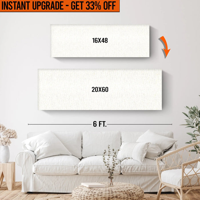 Upgrade Your 16x48 Inches Canvas To 20x60 Inches Canvas by Tailored Canvases