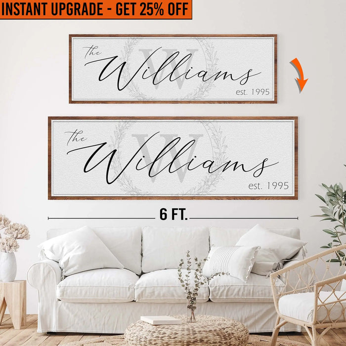 Upgrade Your 20x60 Inches 'Family Sign' Canvas To 24x72 Inches by Tailored Canvases