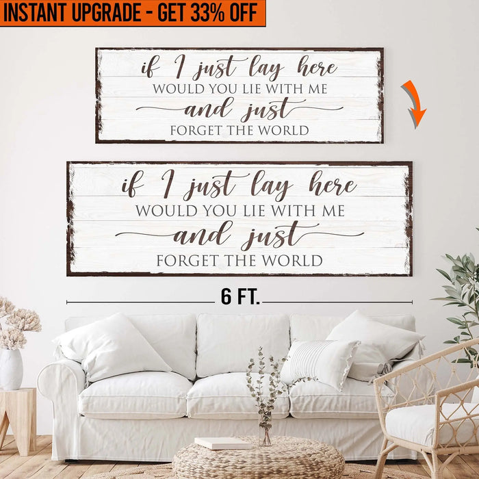 Upgrade Your 20x60 Inches 'Would You Lie With Me' Canvas To 24x72 Inches by Tailored Canvases