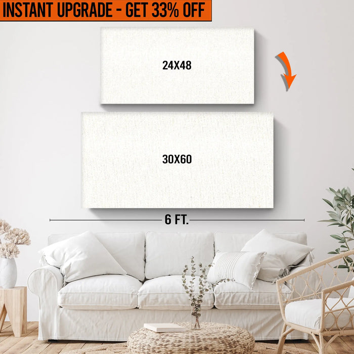 Upgrade Your 24x48 Inches Canvas To 30x60 Inches Canvas by Tailored Canvases