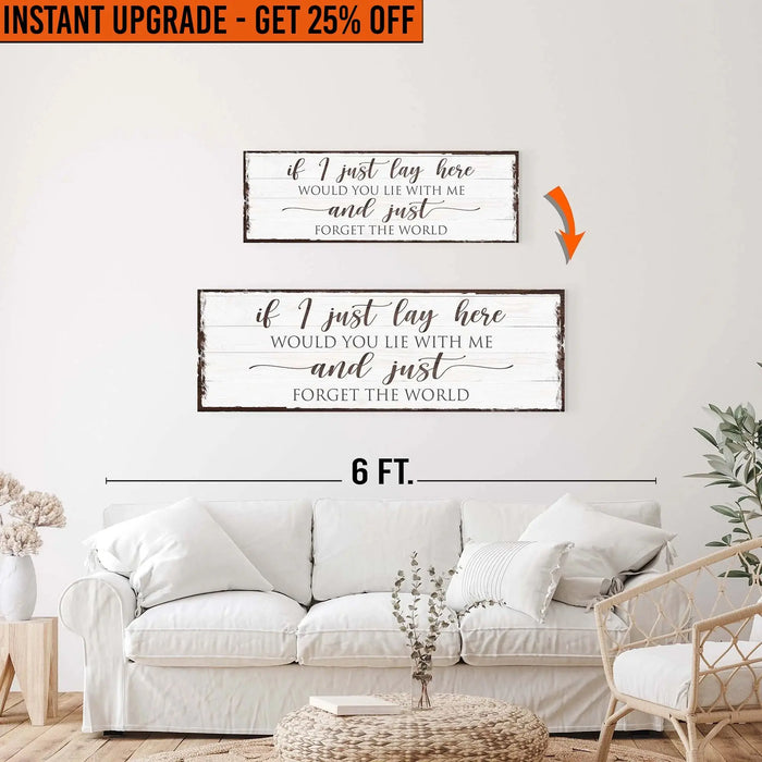 Upgrade Your 36x12 Inches Canvas 'Would You Lie With Me' To 48x16 Inches Canvas by Tailored Canvases