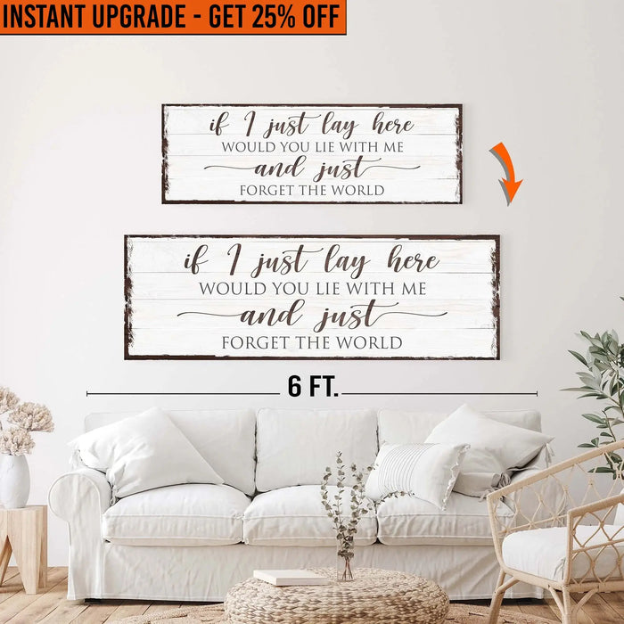 Upgrade Your 48x16 Inches Canvas 'Would You Lie With Me To 60x20 Inches Canvas by Tailored Canvases