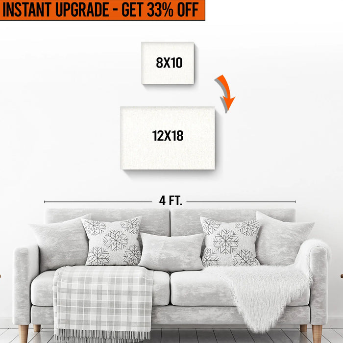 Upgrade Your 8x10 Inches Canvas To 12x18 Inches Canvas by Tailored Canvases