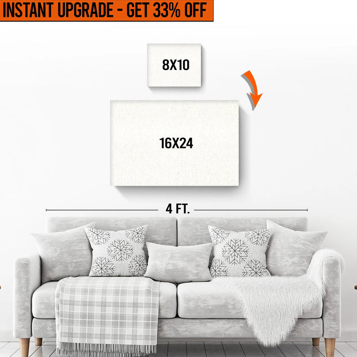 Upgrade Your 8x10 Inches Canvas To 16x24 Inches Canvas by Tailored Canvases
