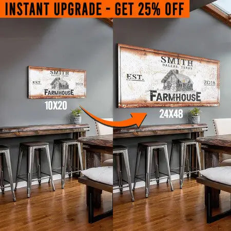 Upgrade Your 'Farmhouse' (Style 3) Canvas To 24x48 Inches by Tailored Canvases
