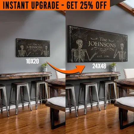 Upgrade Your 'Gothic Family' (Style 1) Canvas To 24x48 Inches by Tailored Canvases