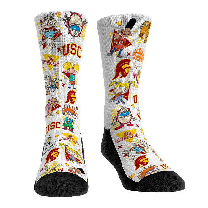 USC Trojans - 90's Nickelodeon Characters All-Over by Rock 'Em Socks