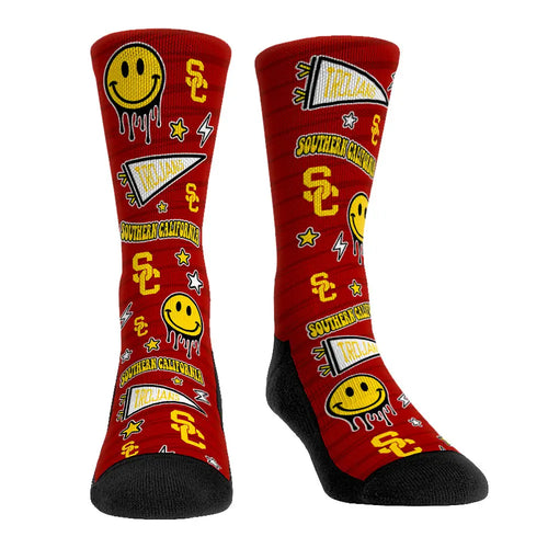 USC Trojans - Smiley Stickers by Rock 'Em Socks