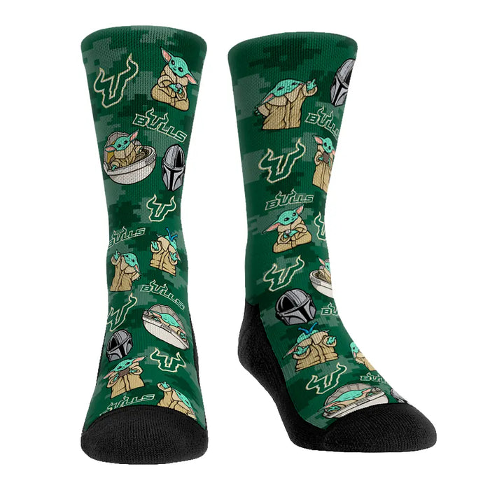 USF Bulls - Star Wars - Grogu All-Over by Rock 'Em Socks