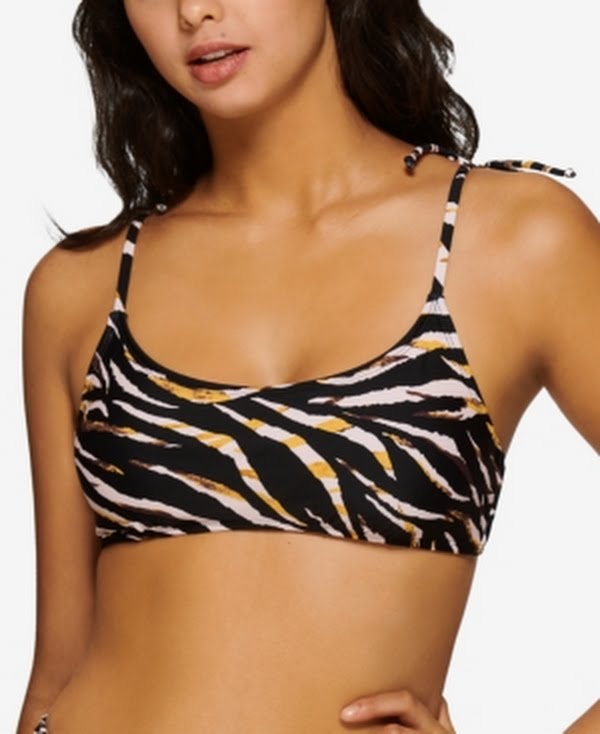 Hula Honey Juniors Eternal Animal Bralette Bikini Top, Size Xs by Vanessa Jane