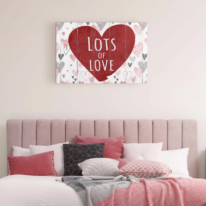 Valentine Lots Of Love Sign by Tailored Canvases