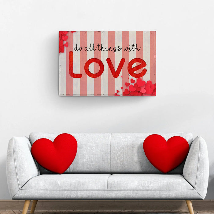 Valentines Day Sign V by Tailored Canvases