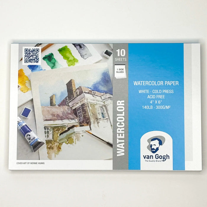 Van Gogh Watercolour Paper 4x6 10 Sheets by ShopSketchBox