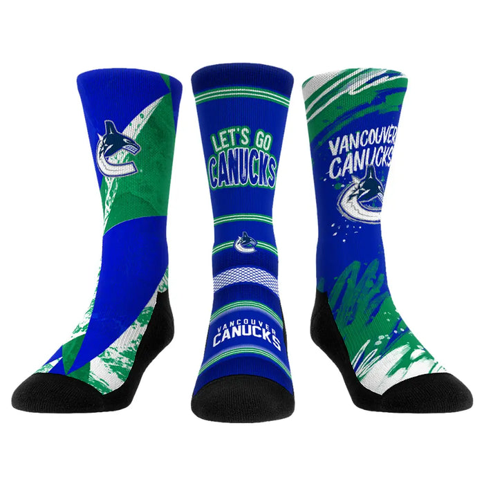 Vancouver Canucks - Power Play 3-Pack by Rock 'Em Socks