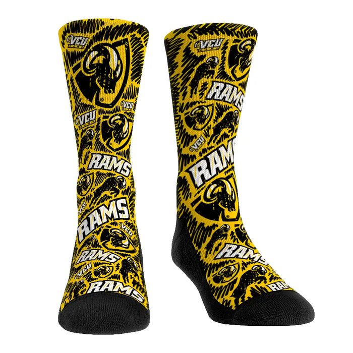 VCU Rams - Logo Sketch by Rock 'Em Socks