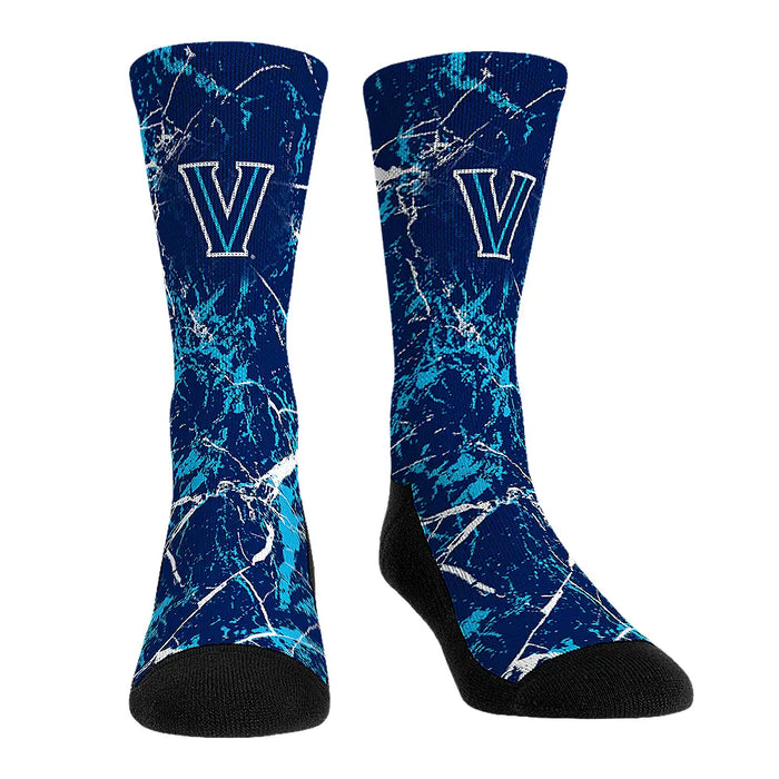 Villanova Wildcats - Cracked Marble by Rock 'Em Socks