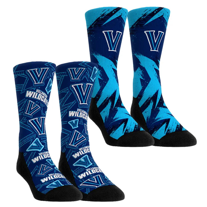 Villanova Wildcats - Game Day 2-Pack by Rock 'Em Socks