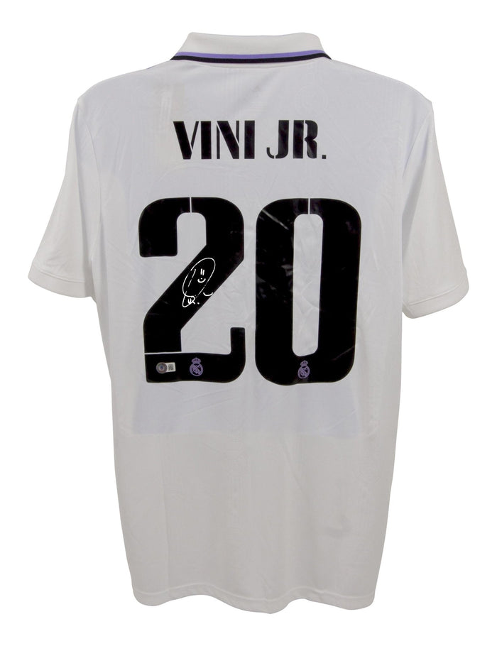 Vinicius Jr Real Madrid Autographed Jersey Beckett Hologram Size L by Price Is Right Miami