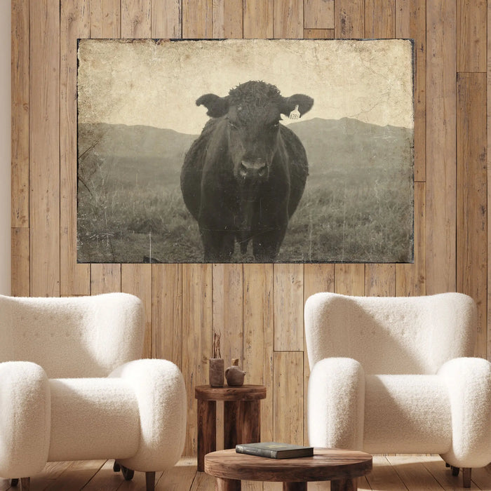 Vintage Angus Portrait Canvas Wall Art by Tailored Canvases