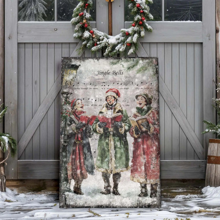 Vintage Christmas Carolers Wall Art II by Tailored Canvases