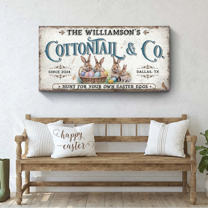 Vintage Easter Sign II by Tailored Canvases