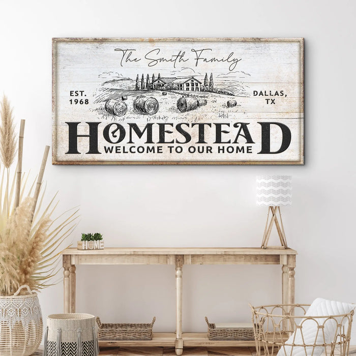 Vintage Homestead Sign IV by Tailored Canvases