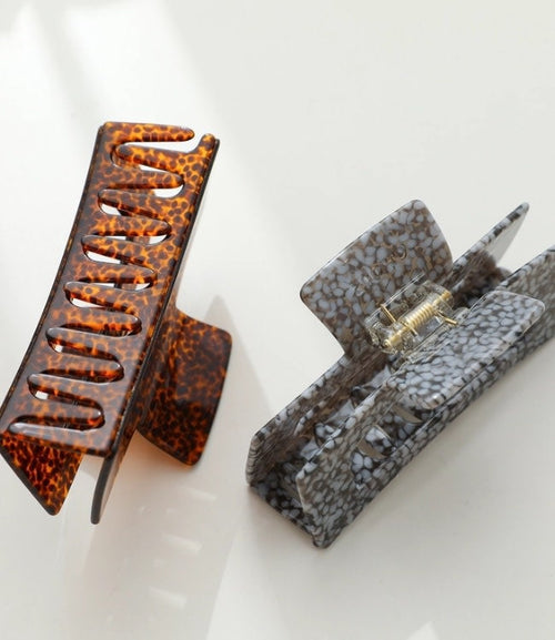 Vintage Stone Luna Large | Rectangle Claw Clip by Boutique 23