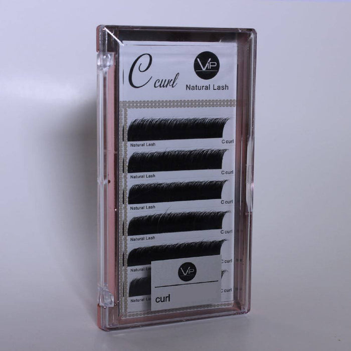 VIP Natural Lash Extensions C Curl | 6-Line Tray