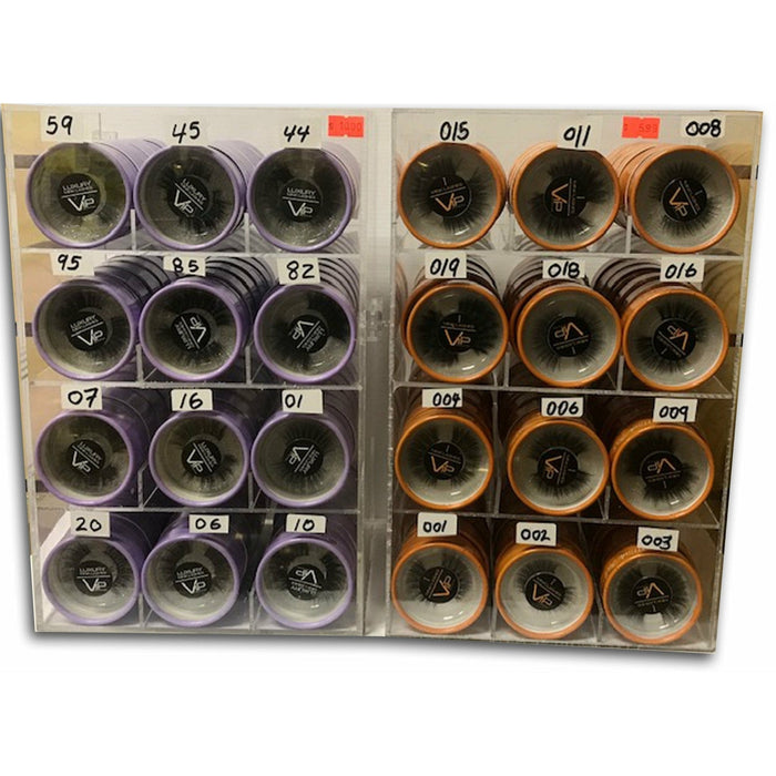VIP HD & iMink Eyelash Line, 2 Displays with 12 Styles Each