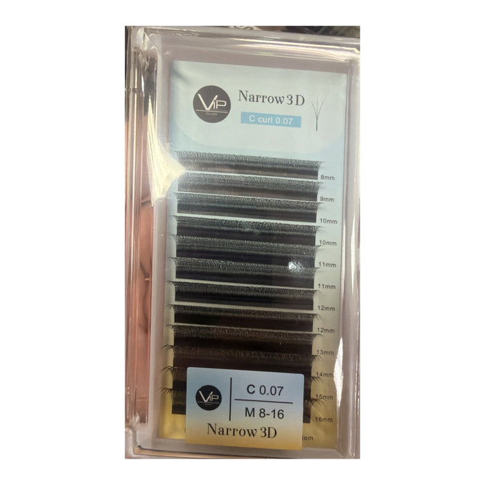 VIP Lashes Narrow Clover Lash Extensions 0.07mm 3D/4D/5D Mix 8-16mm