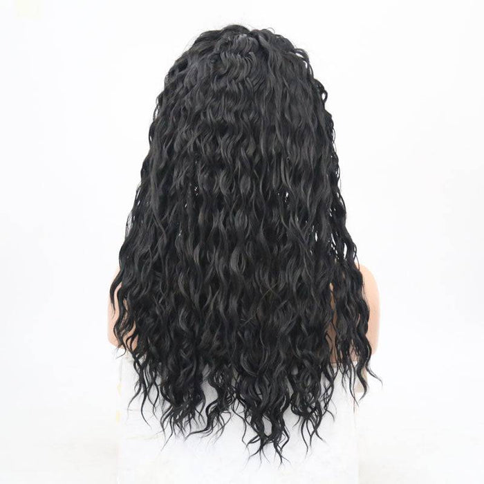 VIP Extensions Off Black Water Wave Synthetic Lace Front Wig, 24", Color 1B (45)