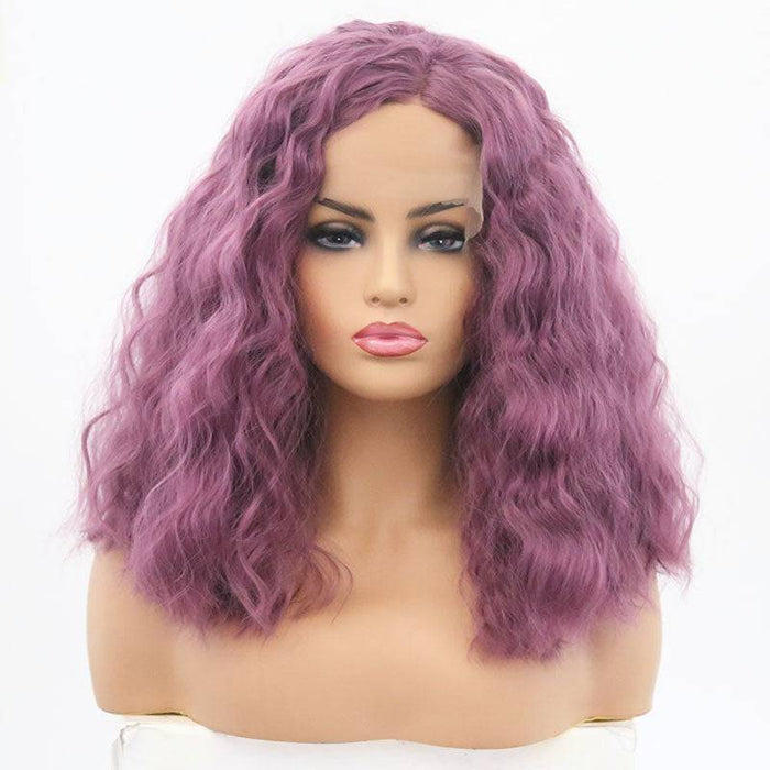 VIP Extensions Orchid Purple Water Wave Synthetic Lace Front Wig 16" 1716 (89)