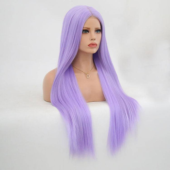 VIP Extensions Lavender Purple Straight Synthetic Lace Front Wig 24" 815 (77)