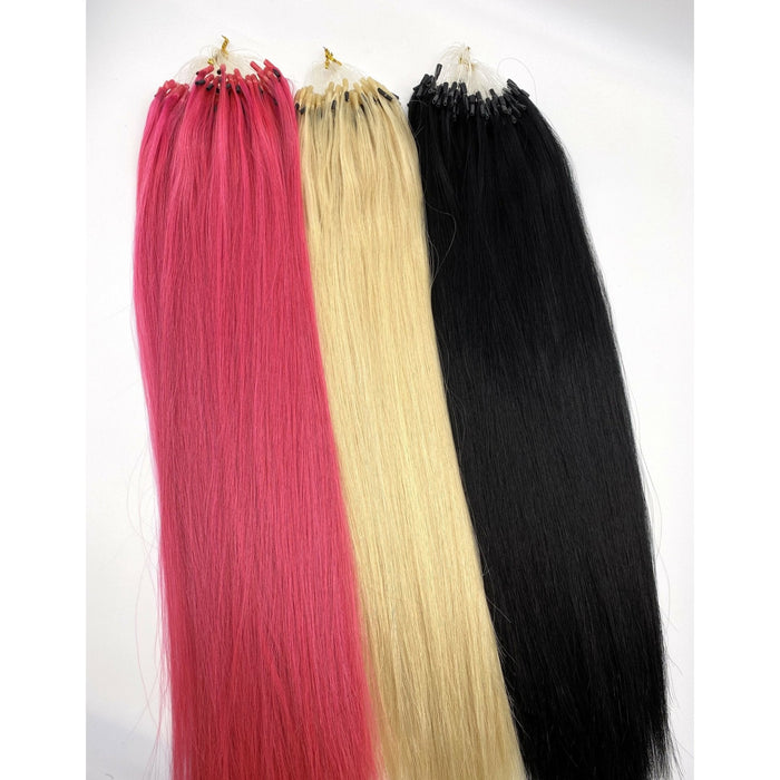 VIP TubeX Shrink Tube Fusion Hair Extensions 100% Human Hair, Straight 18 Inch