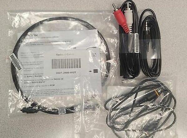 Set of 4 Audio Cables, Rca, 3.5mm, Optical by Vanessa Jane