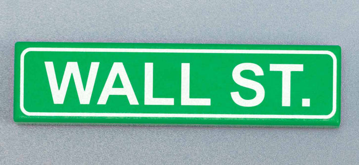 Wall St. (Street Signage) - Custom Part (1x4 Tile) by B3 Customs