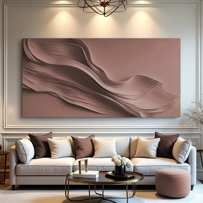Warm Terracotta Minimalist Wall Art by Tailored Canvases