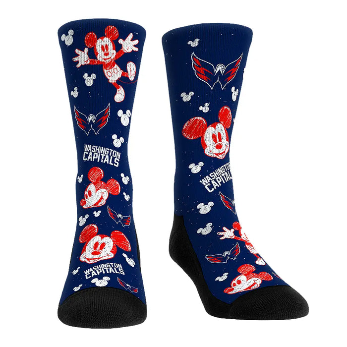 Washington Capitals - Disney - Mickey Sketch by Rock 'Em Socks