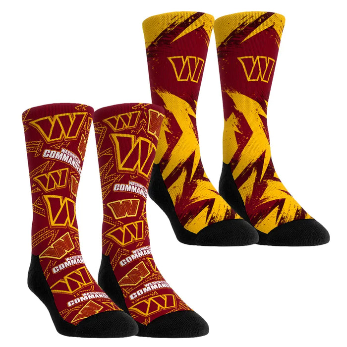 Washington Commanders - Game Day 2-Pack by Rock 'Em Socks