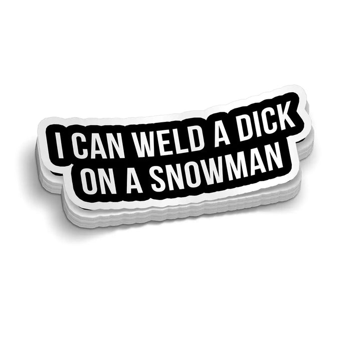 Weld A Snowman Hard Hat Decal by Armed American Supply