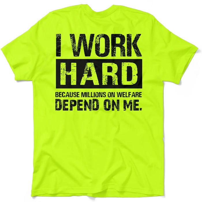 Welfare - Safety Yellow T-Shirt by Armed American Supply