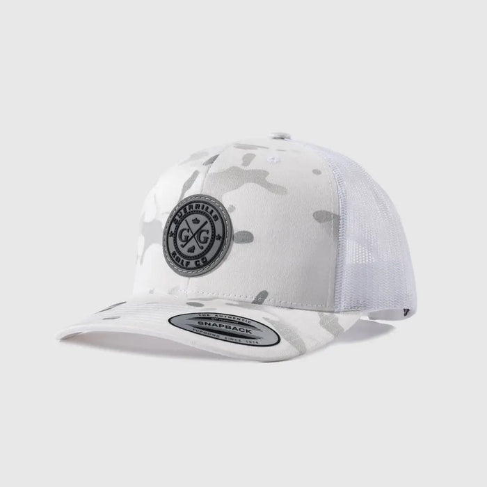 White Multicam Snapback by Guerrilla Golf