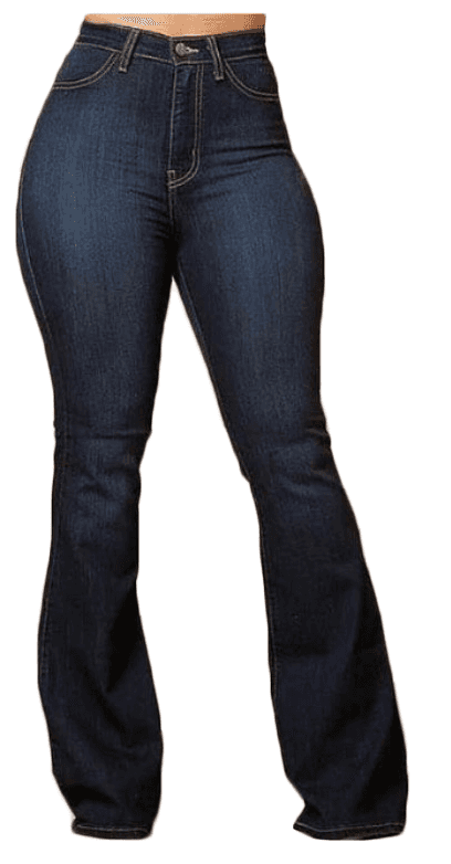 Wide Leg Denim Jeans (33" inseam) - Dark by The House of Stylez